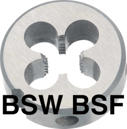 Плашки дюймовые ВSW, BSF 55 гр. резьба Витворта