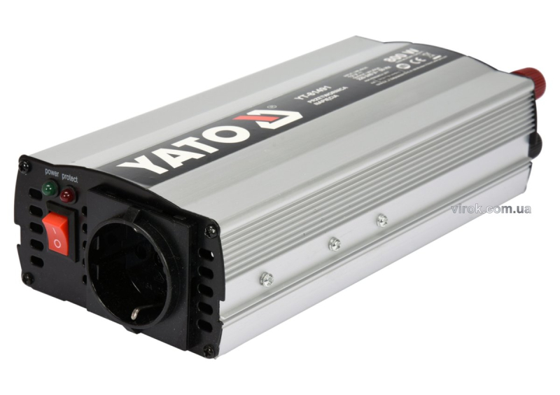 Перетворювач напруги YATO з джерела 12 В DC в 230 В, 800 Вт AC