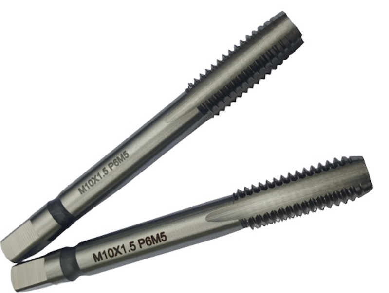 Метчик машинно-ручной М10х1.5 комплект из 2-х штук Р6М5 Китай шлифованный