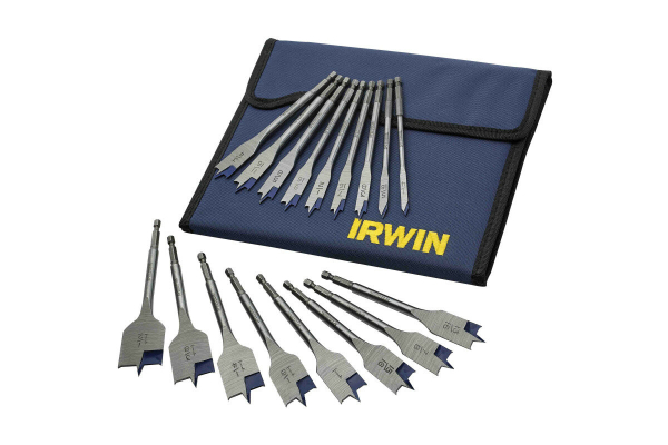 Набор перовых сверл по дереву IRWIN BLUE GROOVE 4X в кейсе 17 шт.6-38 мм