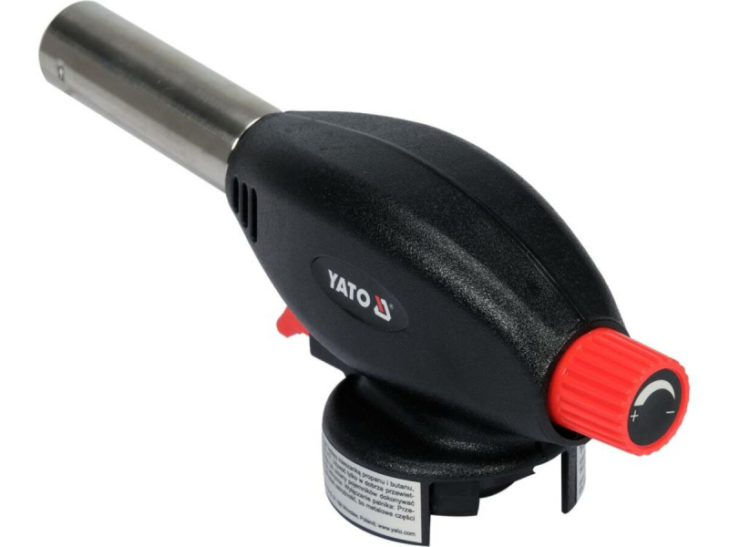 Пальник кухонний YATO, газ (бутан) п'єзозап, 1,3 кВт, t= 1300 °С