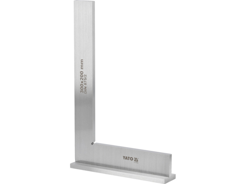 Кутник слюсарний 90° YATO з широкою основою, 300 х 200 мм
