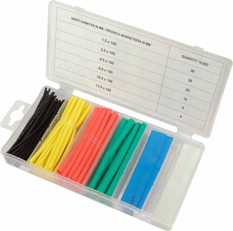 Кембрики термоусадні YATO до t=125°C 100 шт