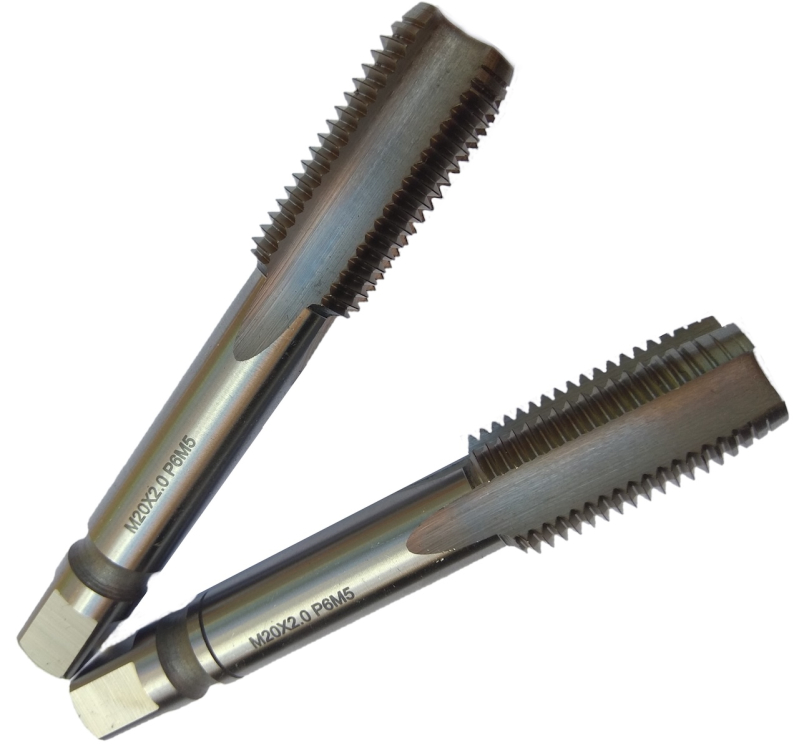 Мітчик машинно-ручний М20х2 комплект з 2-х штук Р6М5 Китай шліфований