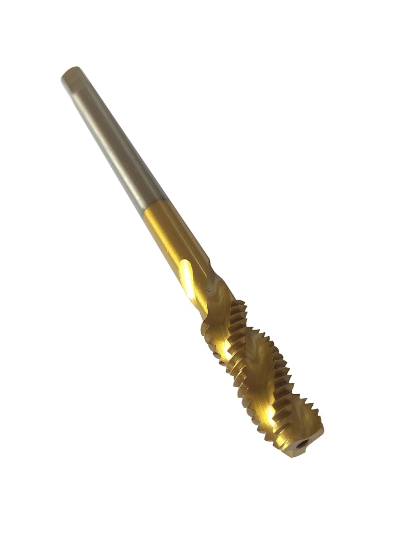 Метчик машинно-ручной М 8х1 Р6М5К5 (HSS-E) 6H ISO529 TiN с винтовой канавкой для глухих отверстий PREMIO