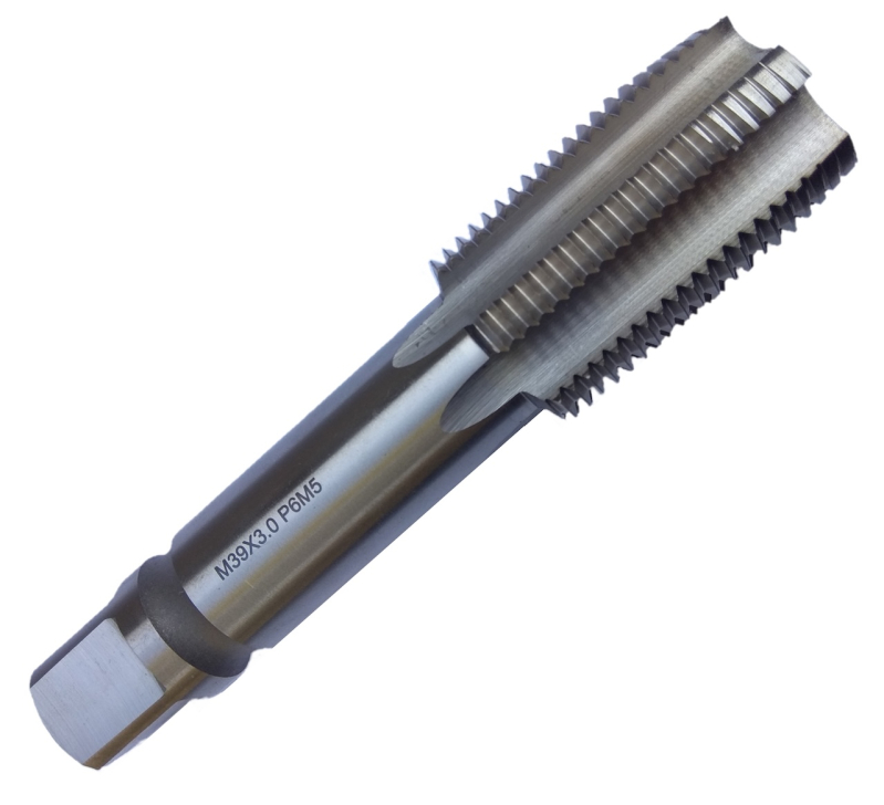 Метчик машинно-ручной М39х3 Р6М5 шлифованный для сквозных отверстий TORNERI