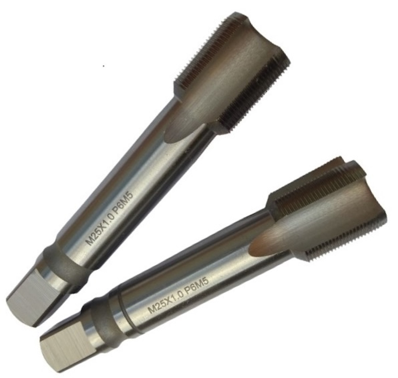 Мітчик машинно-ручний М25х1 комплект з 2-х штук Р6М5 шліфований TORNERI