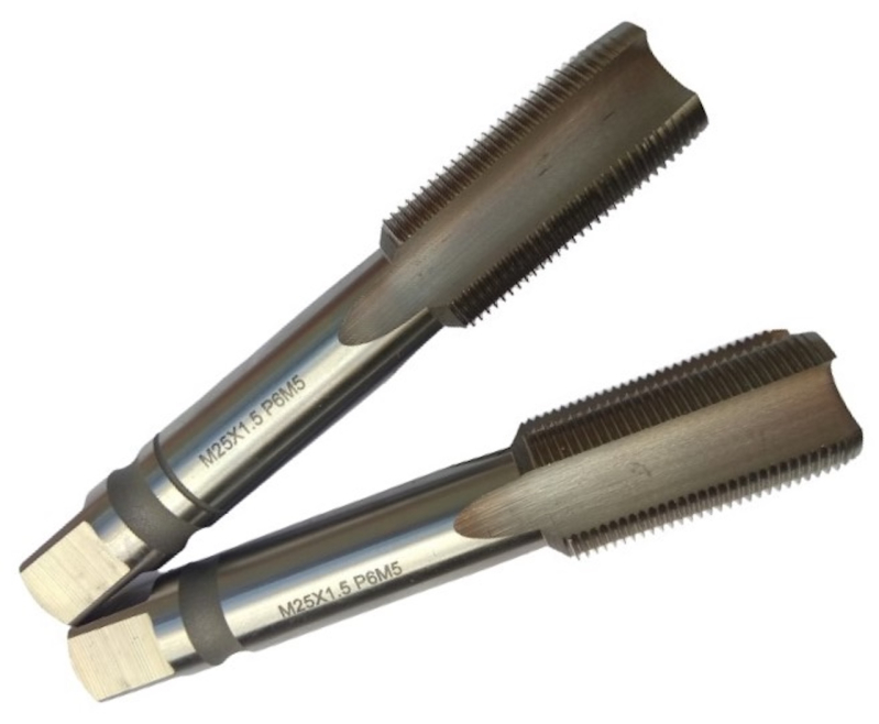 Мітчик машинно-ручний М25х1.5 комплект з 2-х штук Р6М5 шліфований OTTIMO