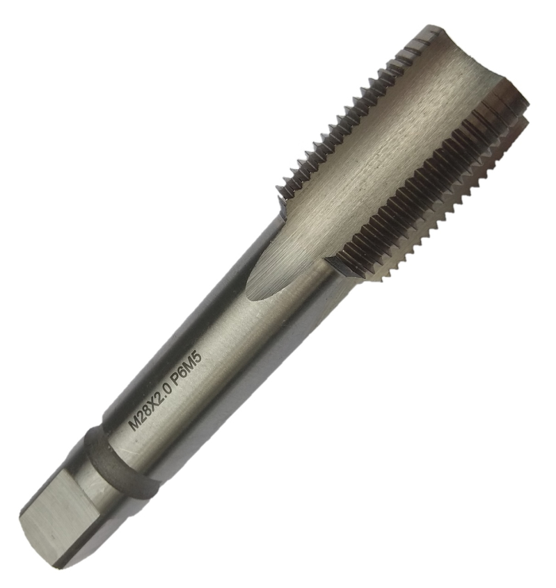 Метчик машинно-ручной М28х2 Р6М5 шлифованный для сквозных отверстий TORNERI