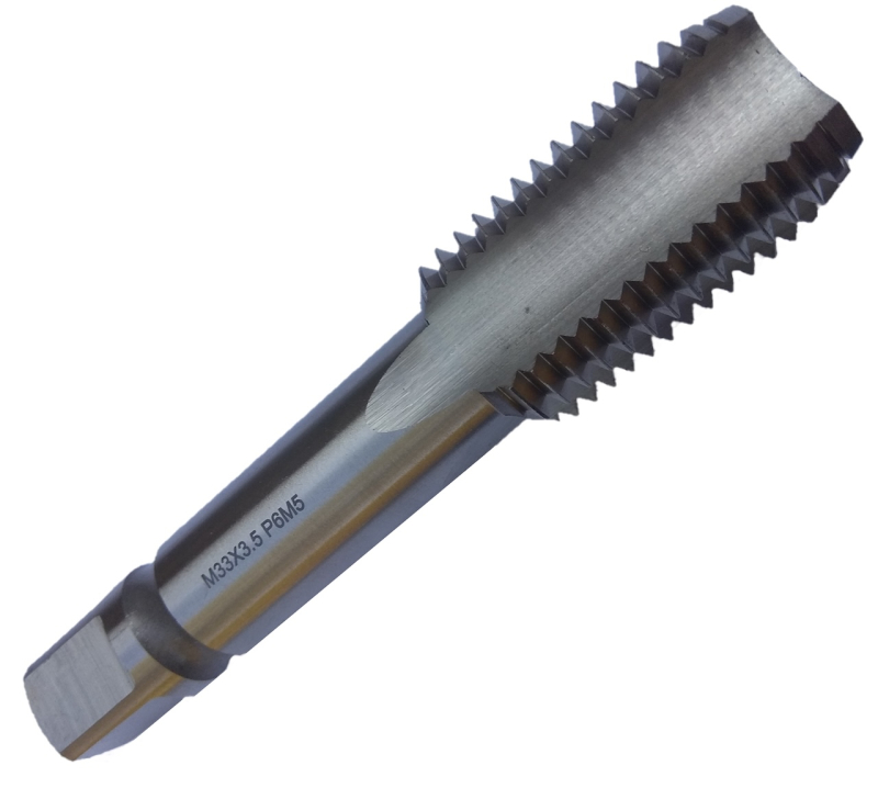 Метчик машинно-ручной М33х3.5 Р6М5 шлифованный для глухих отверстий TORNERI