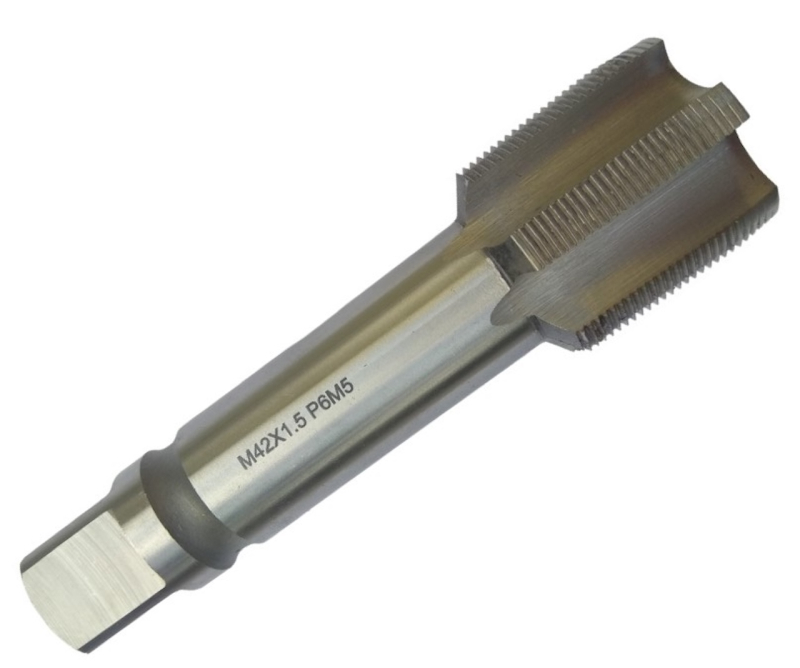 Метчик машинно-ручной М42х1.5 Р6М5 шлифованный для сквозных отверстий Китай