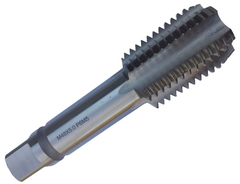 Метчик машинно-ручной М48х5 Р6М5 шлифованный для глухих отверстий TORNERI