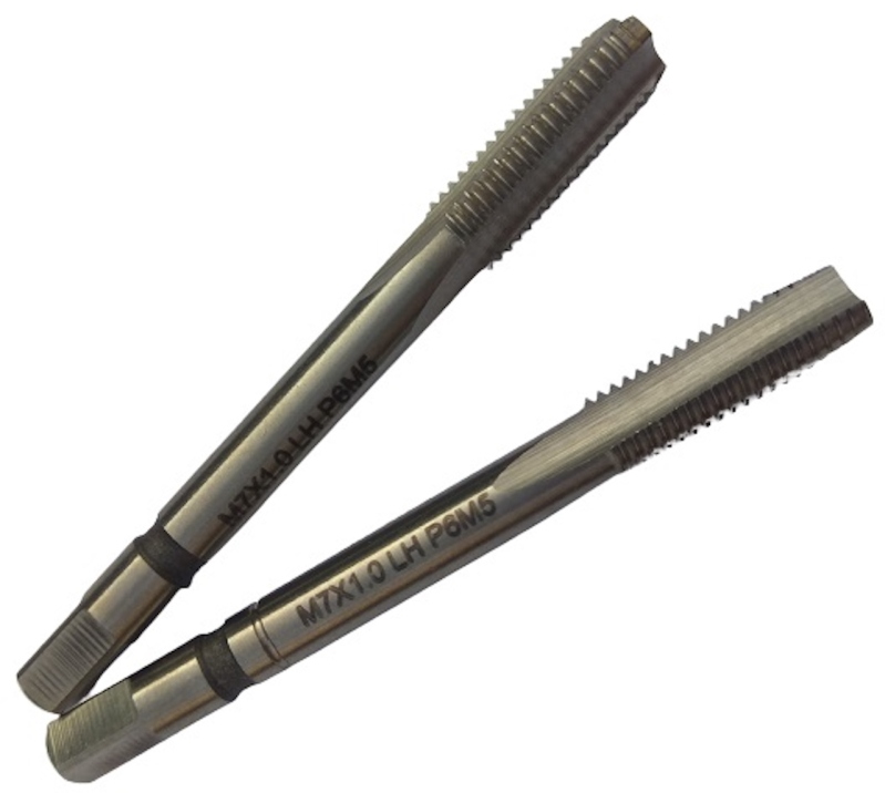 Метчик машинно-ручной М 7х1 комплект из 2-х штук левый Р6М5 шлифованный TORNERI (LH)