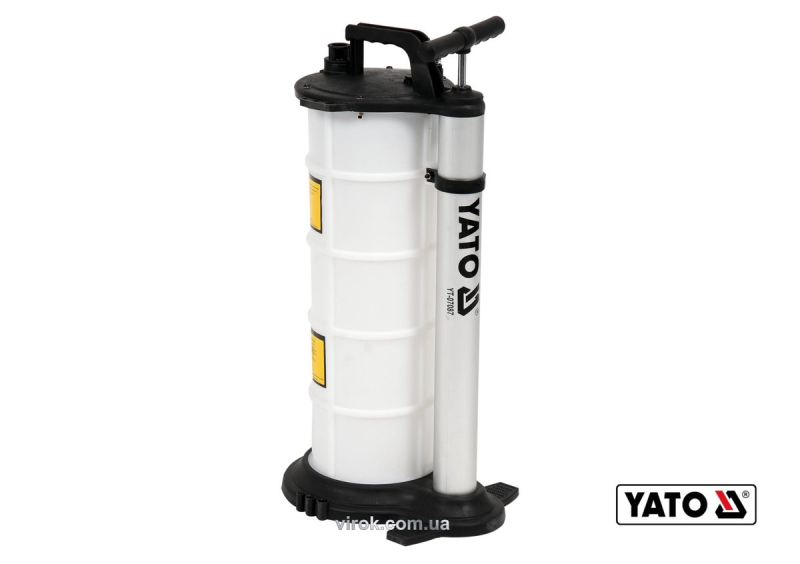 Насос для відсмоктування оливи для вантажної і с/г автотехніки YATO: 9л, 3 зонди, з поліпропілену