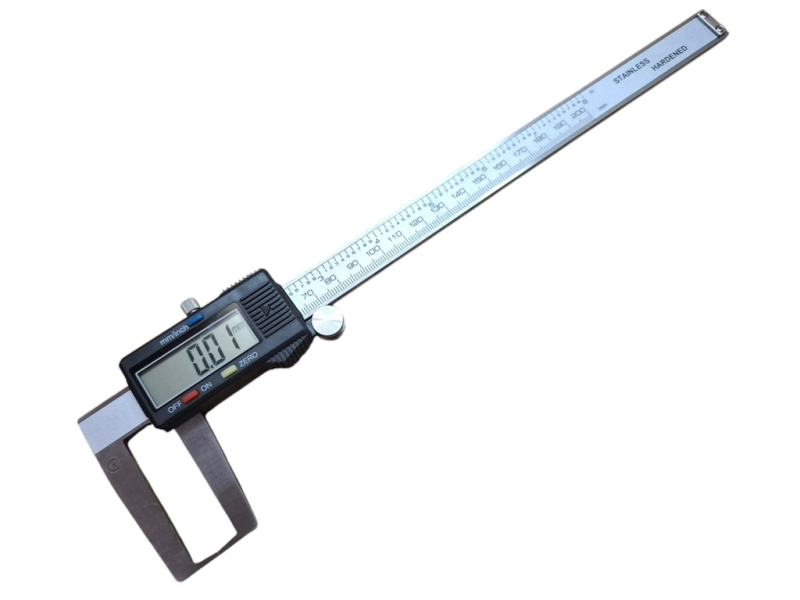 Штангенциркуль цифровий галузевий ШЦЦО 0-200-0.01 (для зовнішніх вимірювань канавок) Китай
