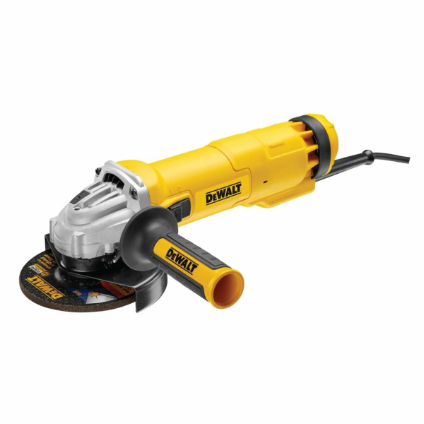 Шлифмашина угловая сетевая DeWalt: P=1200 Вт, 11000 об/мин, диск Ø=125 мм