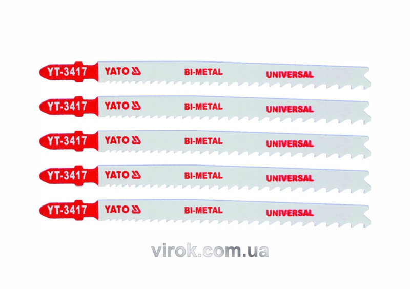 Полотно для електролобзика(метал) YATO : 10-5TPI, L= 130 мм, Уп. 5 Шт. [25/250]