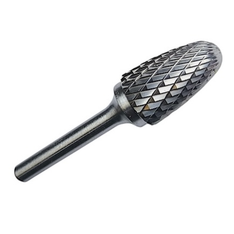 Борфреза твердосплавна тип F (сфероконічна), 12.0 мм, хвостовик 8мм перехресна насічка PFERD Germany