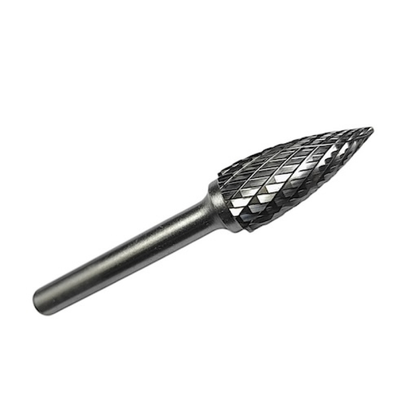 Борфреза твердосплавная тип G (сфероконическая с заостренным концом), 3.0 мм, хвостовик 6мм перекрестная насечка OTTIMO