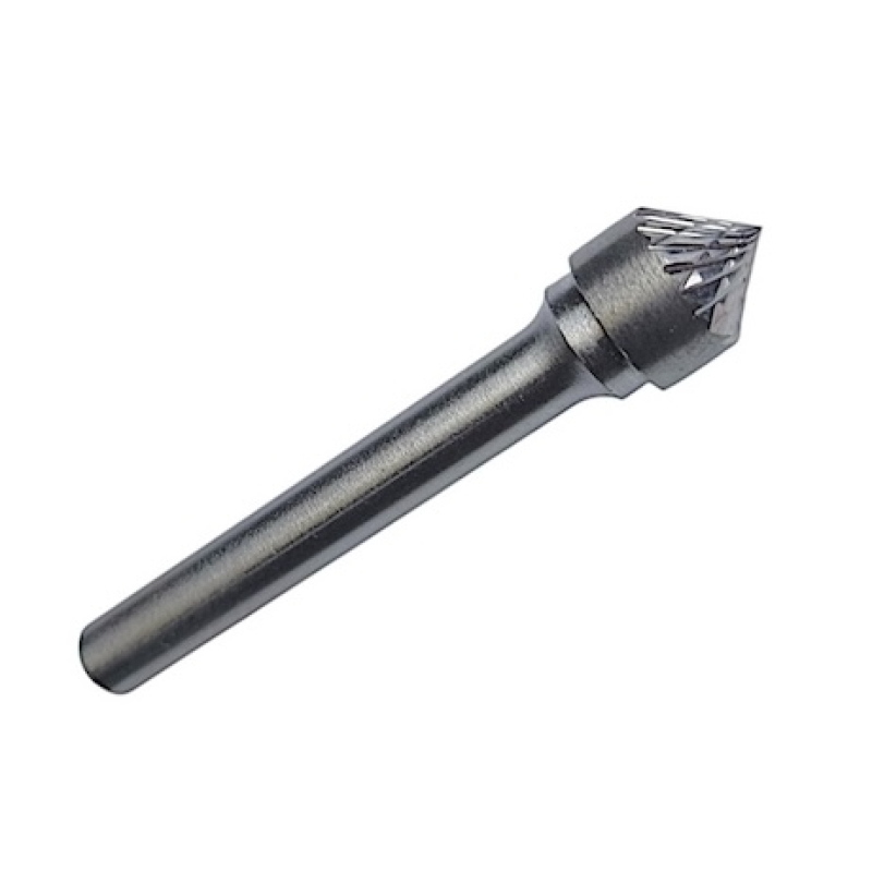 Борфреза твердосплавная тип K (коническая), 8.0 мм, хвостовик 6мм перекрестная насечка OTTIMO