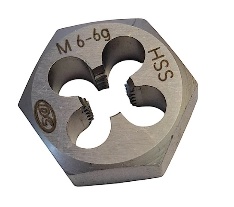 Плашка шестигранна М 6х1 Р6М5 (HSS) N5310 104493 DC Swiss
