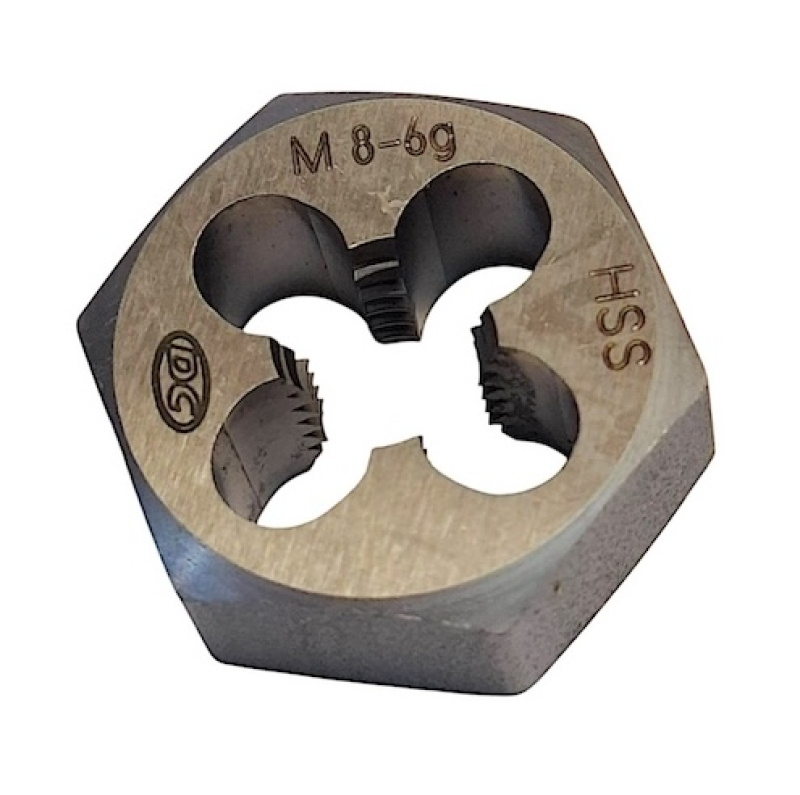 Плашка шестигранна М 8х1.25 Р6М5 (HSS) N5310 104502 DC Swiss