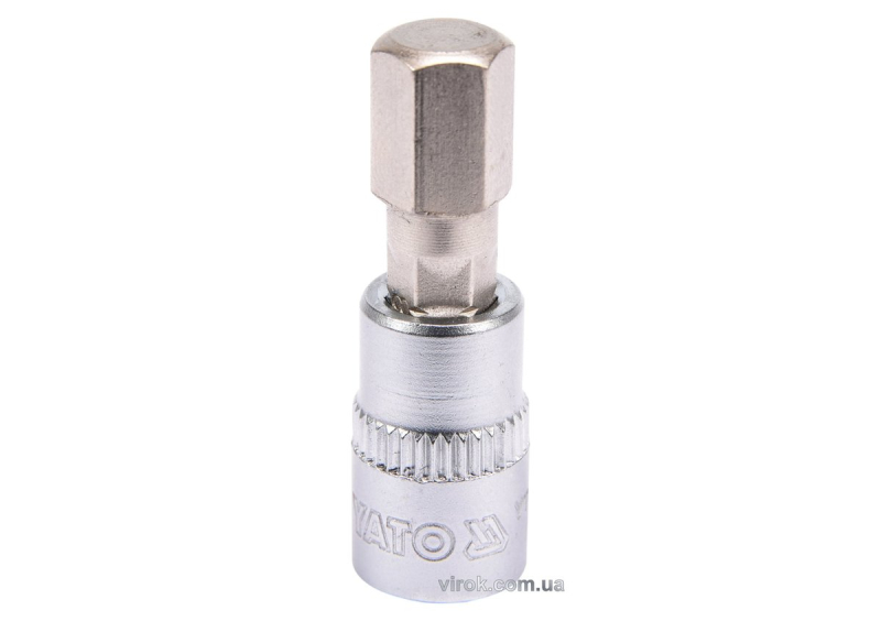 Головка торцева YATO квадрат 1/4 HEX M8, L= 37 мм [150/600]