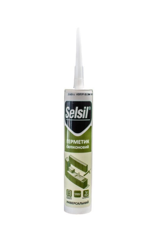 Герметик силиконовый универсальный SELSIL (Белый) V310 мл. (20V001)