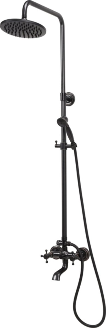 Душовий комплект RETRO BLACK 1 FALA : 2 функції, регульована висота 95-130 см [5]