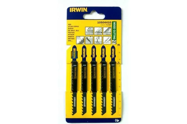 Холст для лобзика по дереву IRWIN T144DP 6TPI 100мм 5 шт. Т-хвостовик