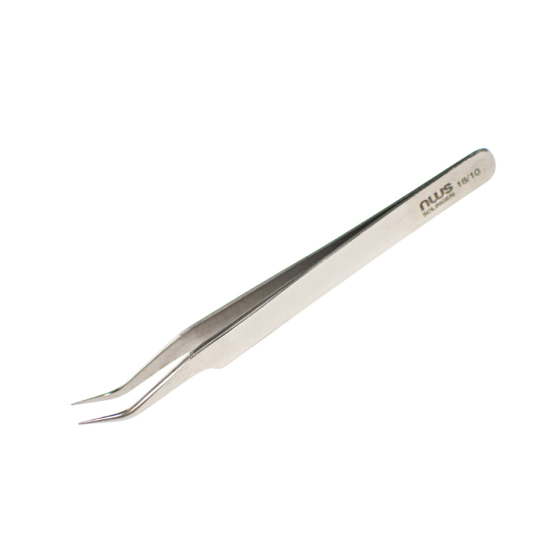 Пінцет для мікроелектроніки NWS з серопподібними кінцями, антимагнітний L= 110 мм