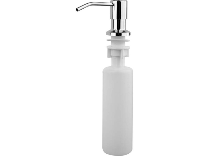 Дозатор плину для миття посуду FALA 330 мл, Ø= 55 мм, H= 275 мм, носик- 11 см, зі сталі, хромована