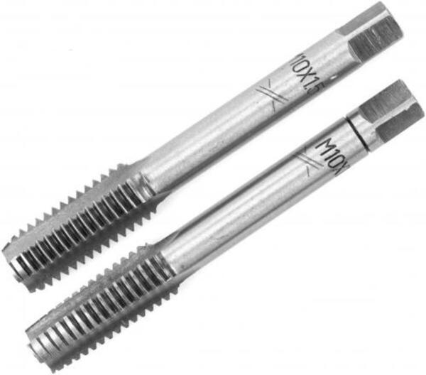 Мітчик VIROK М10 х 1,5; 2 шт.(№1+№2) сталь 9ХС. DIN 2181. ГОСТ 3266-81. (14V210)