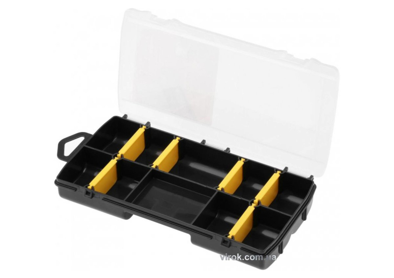 Органайзер пластиковий STANLEY : 210 х 115 х 35 мм, 10 комірок, з переставними перегородками