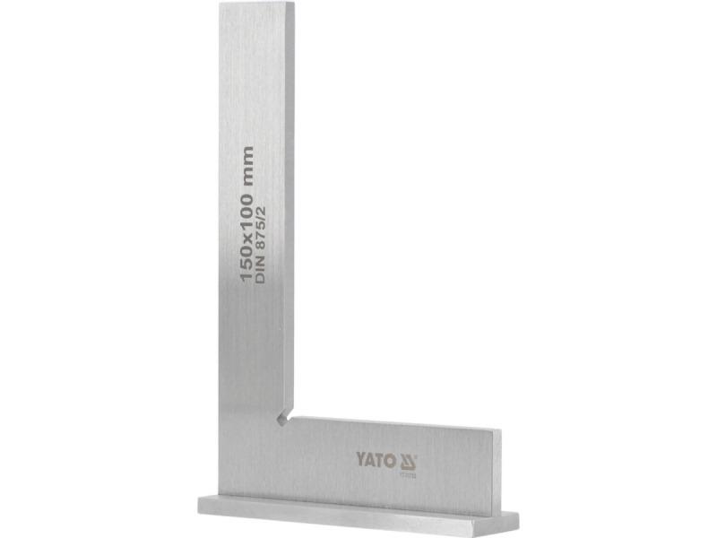 Кутник слюсарний 90° YATO з широкою основою, 150 х 100 мм