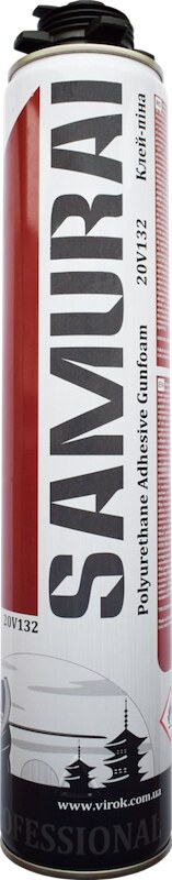 Клей-пена SAMURAI Premium Polystyrol FixFoam 877, 750ml UKR, 900г (20V132)