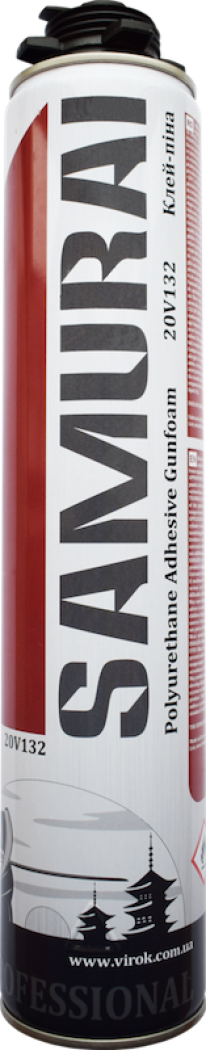 Клей-піна SAMURAI Premium Polystyrol FixFoam 877, 750ml UKR ,900г