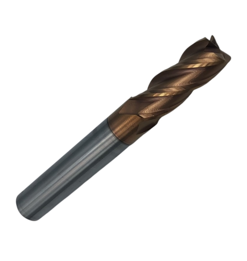 Фреза концевая ц/х монолитная т/с ф 5 мм z=4 36/12 с покрытием TiXCo