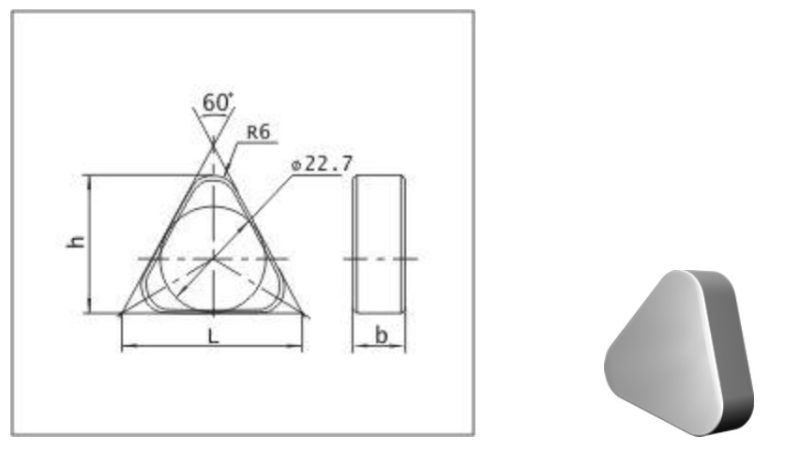 Пластина твердосплавна TNUN 381060 Т14К8