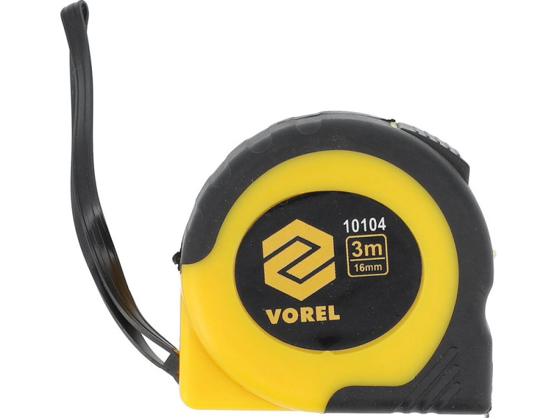 Рулетка измерительная VOREL 10104, 3 м x 16 мм, стальная лента