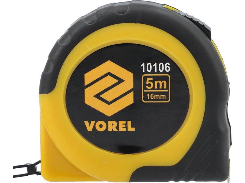Рулетка измерительная VOREL 10106, 5 м x 16 мм, стальная лента