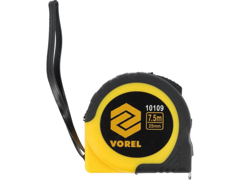 Рулетка измерительная VOREL 10109, 7,5 м x 19 мм, стальная лента