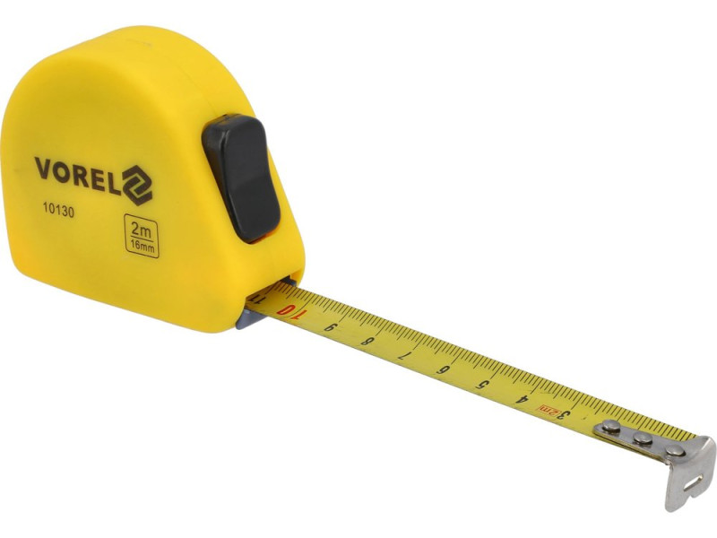 Рулетка измерительная VOREL 10130, 2 м × 16 мм, SOFT