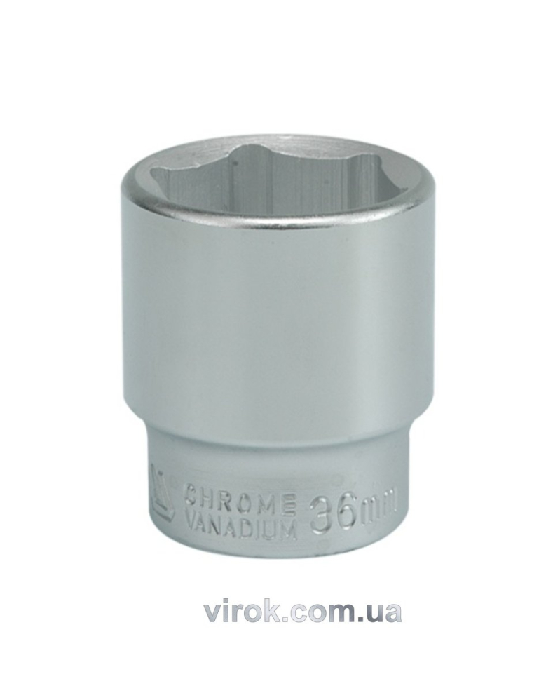 Головка торцева 6-гранна YATO : квадрат 3/4", М= 36 мм, L= 60 мм [6/36]