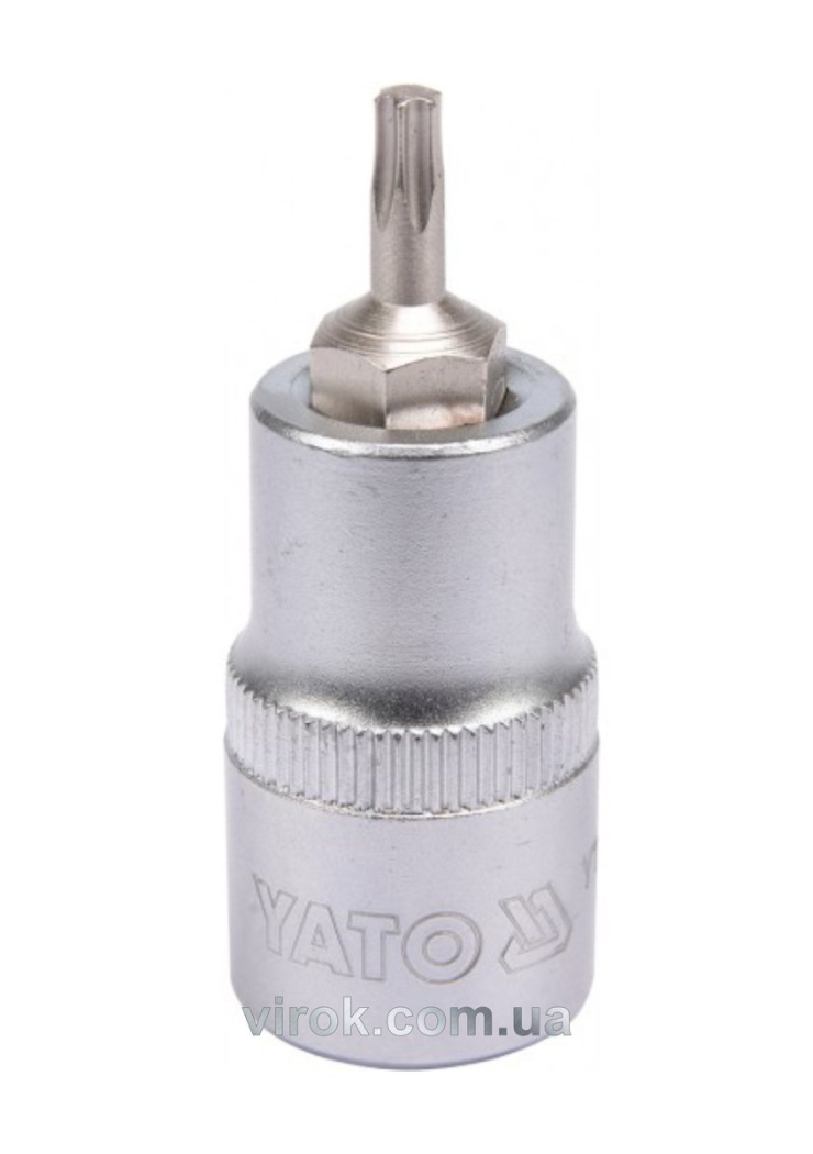 Головка торцева YATO квадрат 1/2 "TORX" Т20, L= 55 мм [40/240]