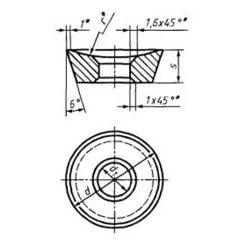 Пластина твердосплавная напайная 12090 ВК8