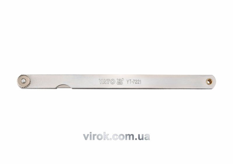 Щупи вимірювальні YATO : 200 х 12.8 мм, 17 пелюстків, h= 0.02 - 1 мм [10/100]