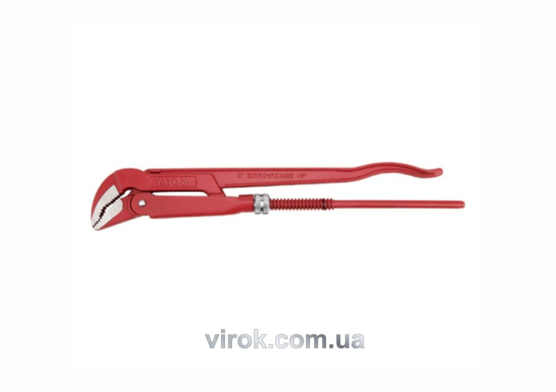 Ключ трубний переставний YATO : на 45° - 1" L= 330 мм. DIN 5234. CrV