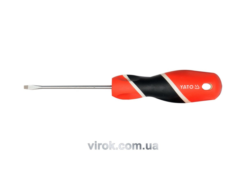 Викрутка плоска YATO : шліц SL2 х 75 мм