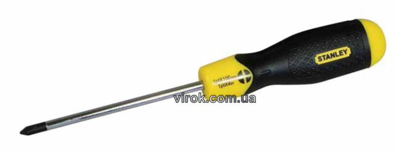 Викрутка хрестова STANLEY "Cushion Grip" : "Philips" PH1 x 150 мм DW